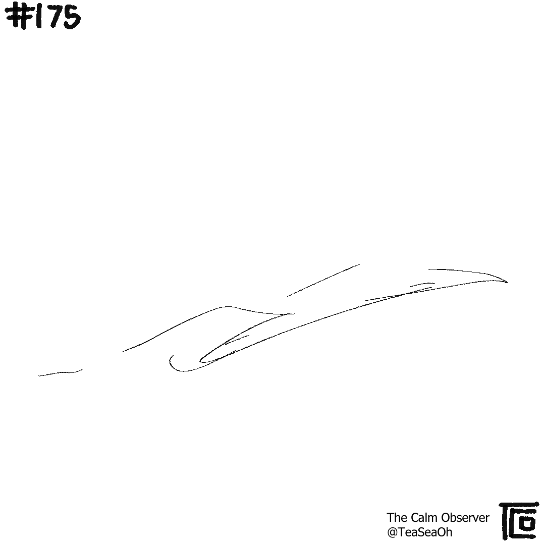 Day 175 - Landscape flyover doodle sketch